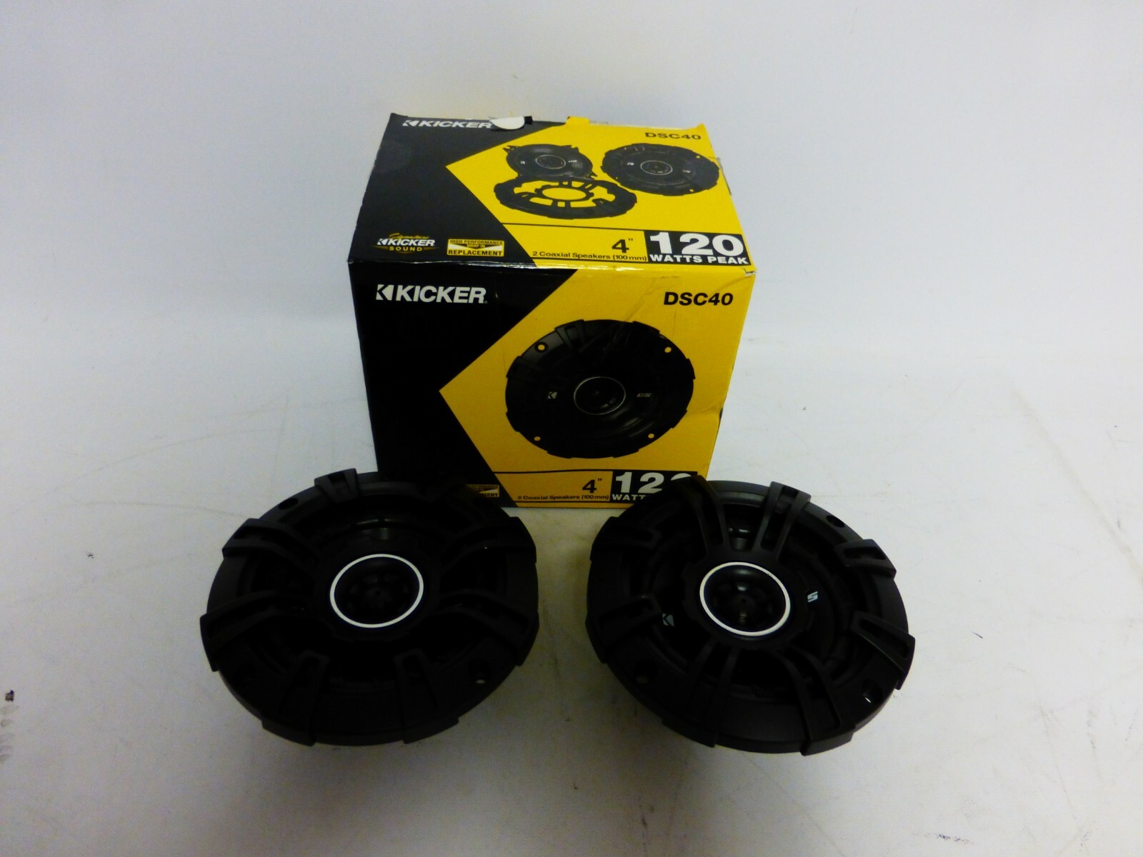 Kicker 43DSC404 DSC40  4-Inch 4 Ohm Coaxial Car Speakers (PAIR)