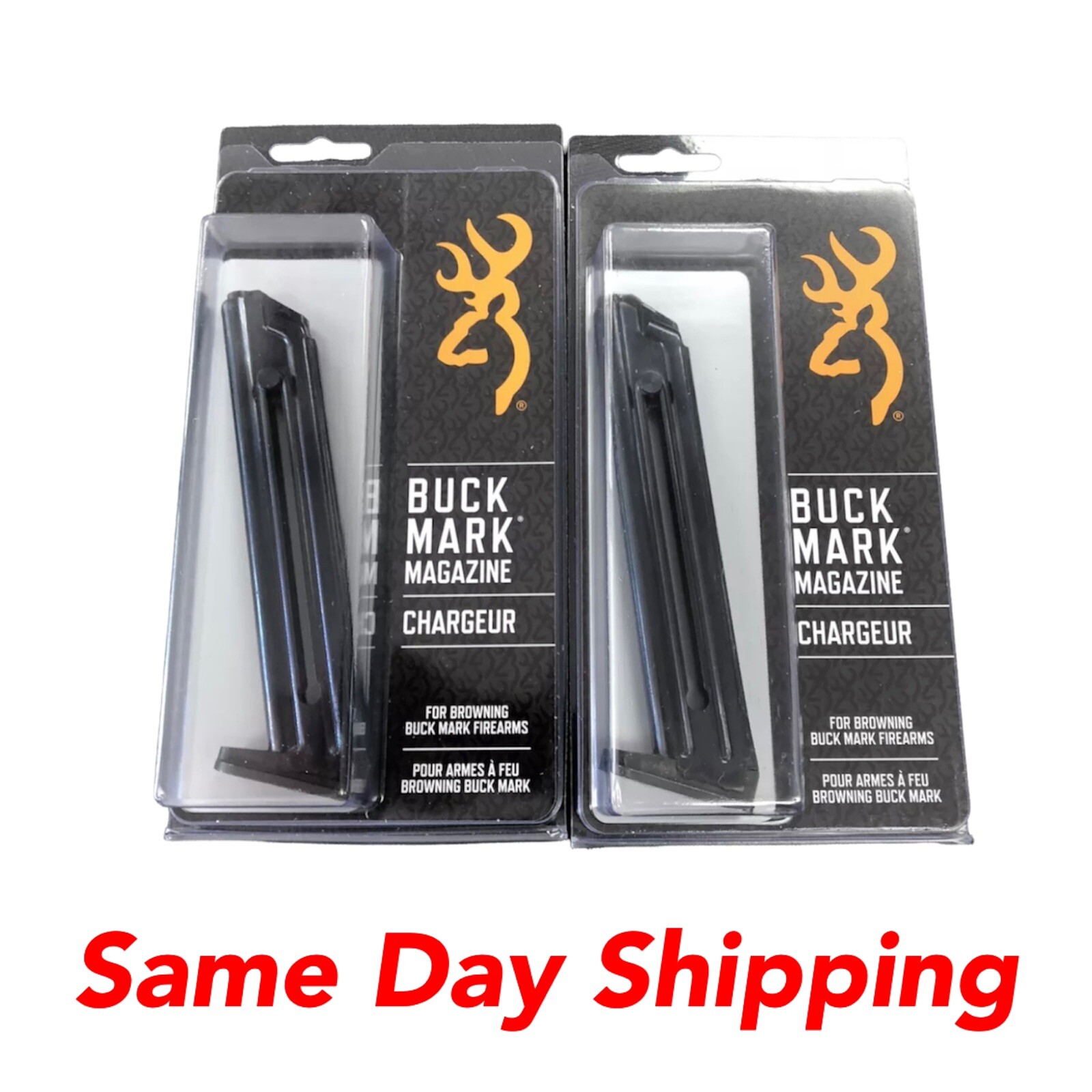 TWO Browning Buckmark Magazine 10 Rd 22LR  OEM factory SAME DAY SHIP - 112055190