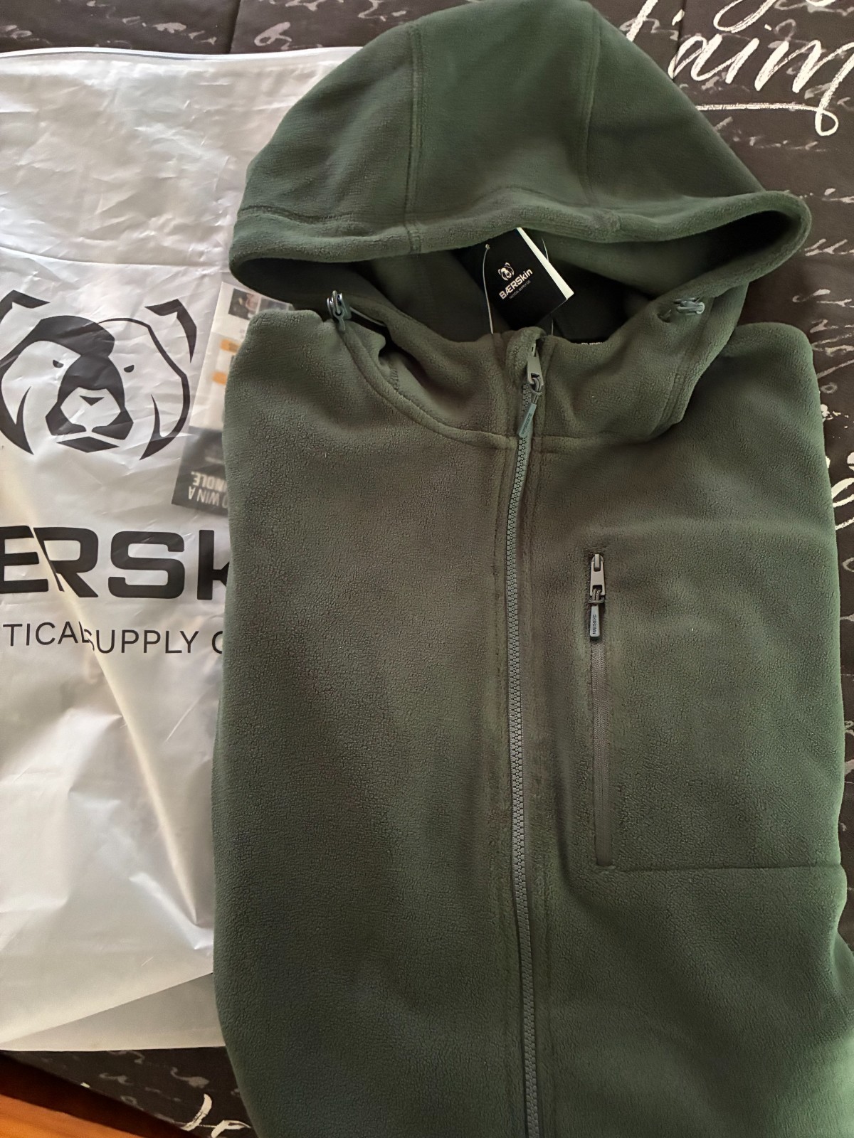 BAERSkin / Tactical Hoodie 4.0 Fleece Jacket / Men\'s 2XL / Dark Green/BRAND NEW BAERSkin / Tactical Hoodie 4.0 Fleece Jacket / Men\'s 2XL / Dark Green/BRAND NEW