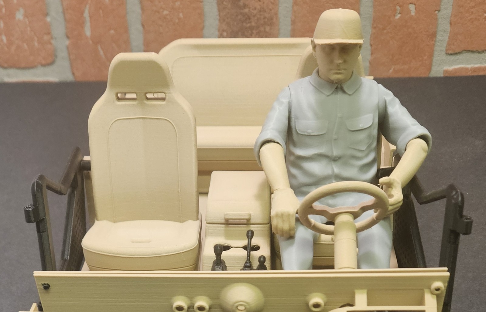 Knight Customs  1/10 Axial Scx10 Cj7 Rc Crawler Working Interior, Driver