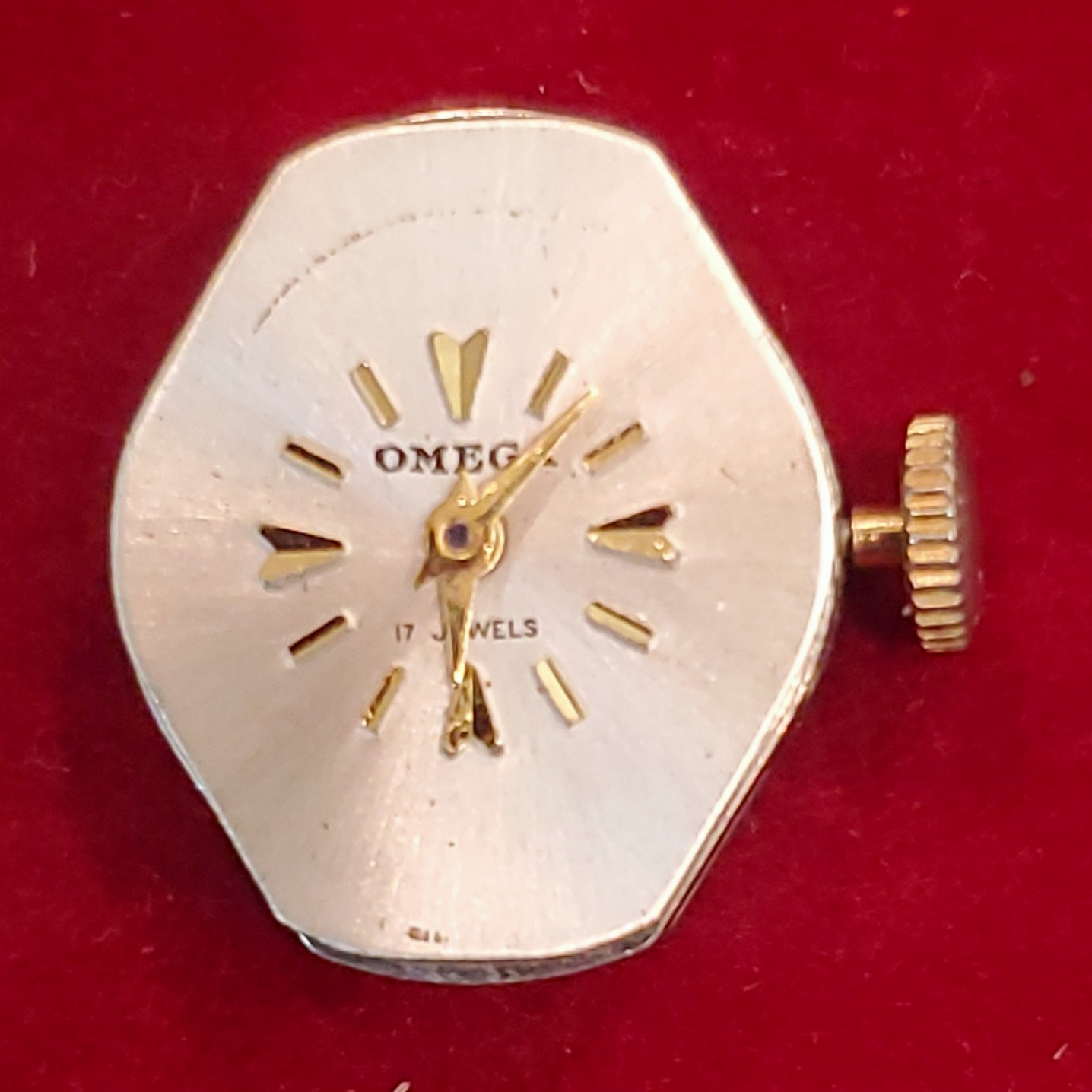 OMEGA | Manual Watch Movement Cal 248 17J | w/ Dial Hands Crown | As Is