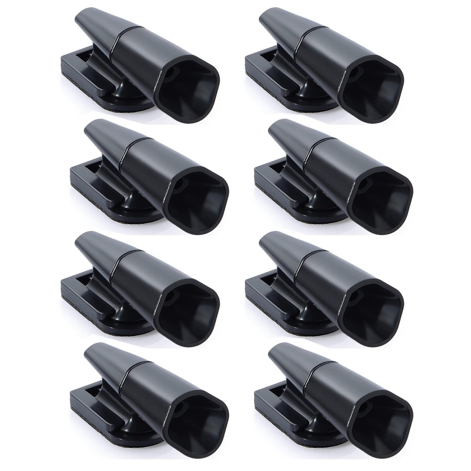 CITKOU 8Pcs Deer Whistles for Vehicles Wind Activated Black 8 Pack B