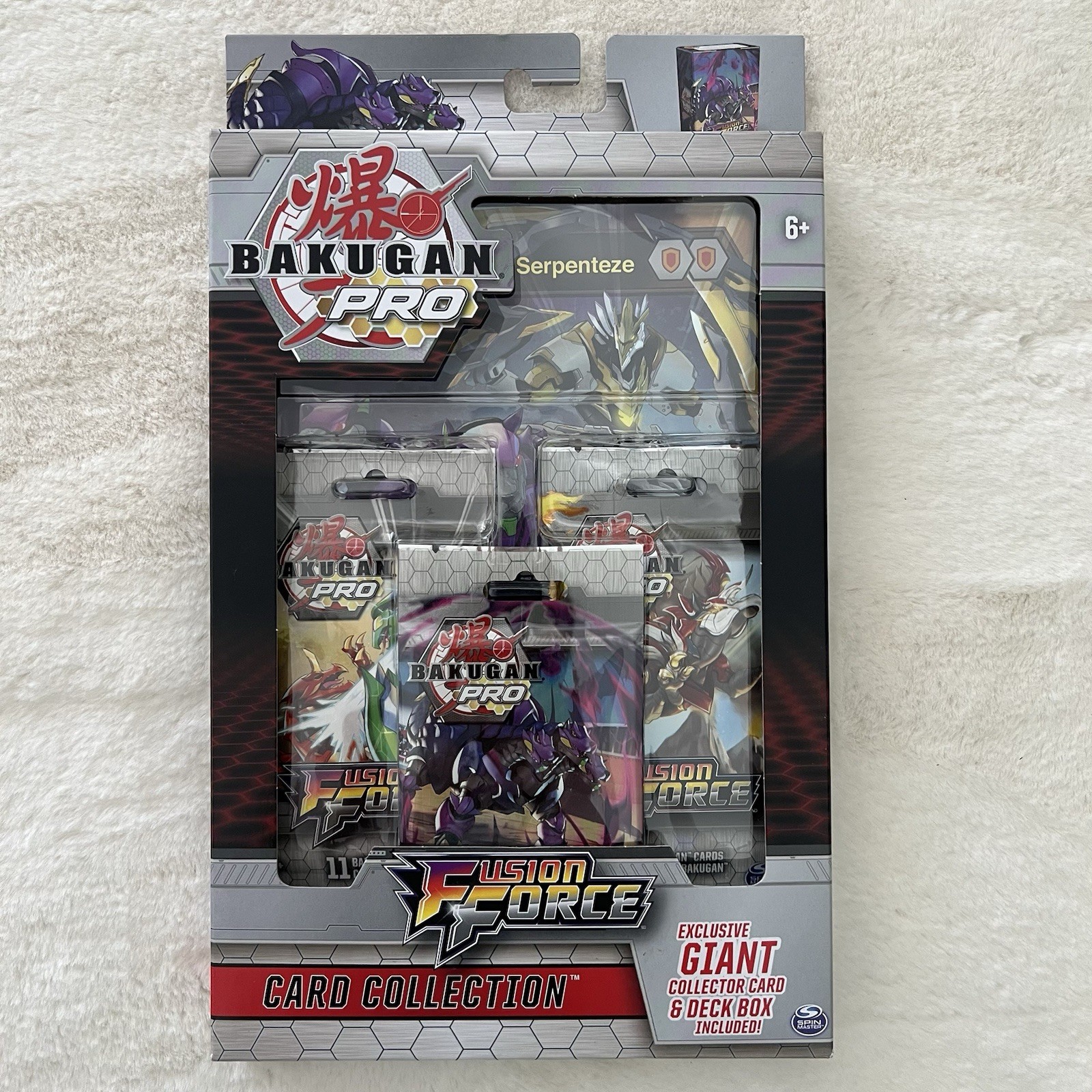 TCG Bakugan Pro Fusion Force - Deck Box Booster Packs - Pegatrix & Gillator-