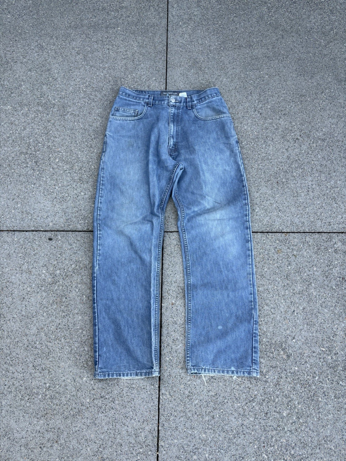 Vintage Levis Jeans Men 34x34 Silvertab Baggy Loose Y2K 90s Distressed