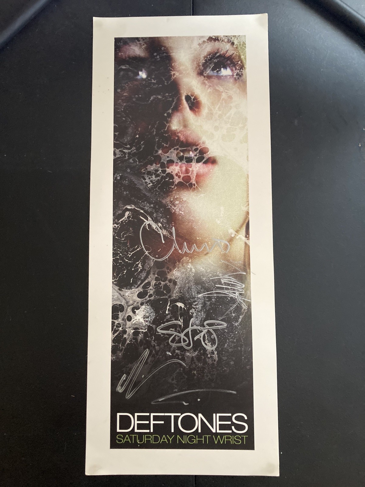 RARE Deftones Signed Saturday Night Wrist 8x20 Litho /5000 Chi Cheng,Chino,Stef RARE Deftones Signed Saturday Night Wrist 8x20 Litho /5000 Chi Cheng,Chino,Stef