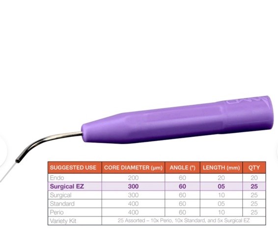 (400µm X 05 Mm) Standard Tip Picasso Dental Laser Tips (pack of 25) (400µm X 05 Mm) Standard Tip Picasso Dental Laser Tips (pack of 25)