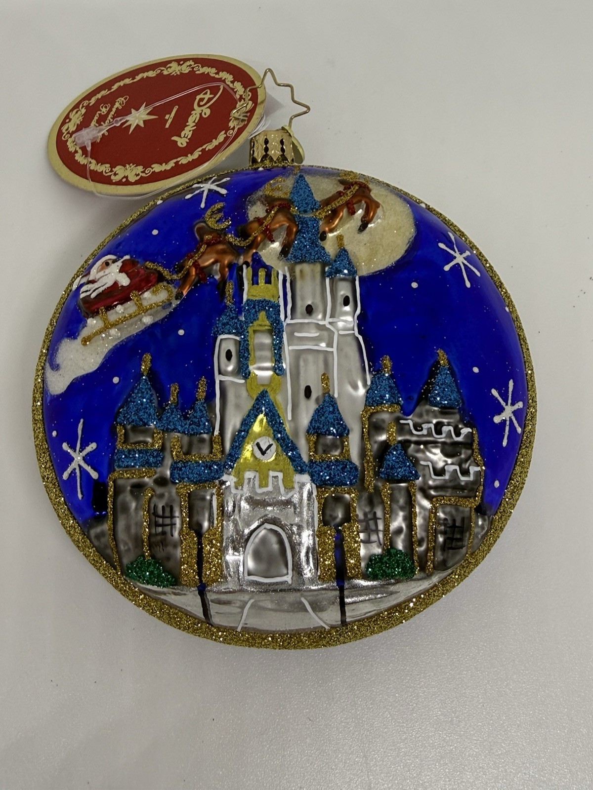 CHRISTOPHER RADKO DISNEY 2026 SANTA OVER CINDERELLA CASTLE ORNAMENT WDW