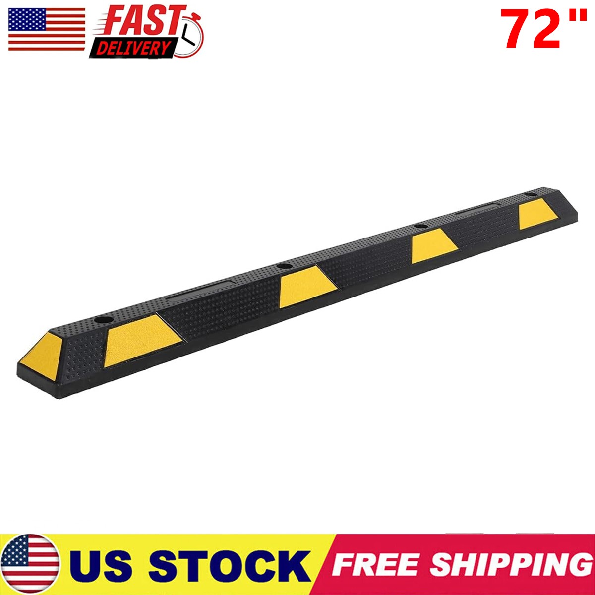 1Pc Rubber Parking Curb,72