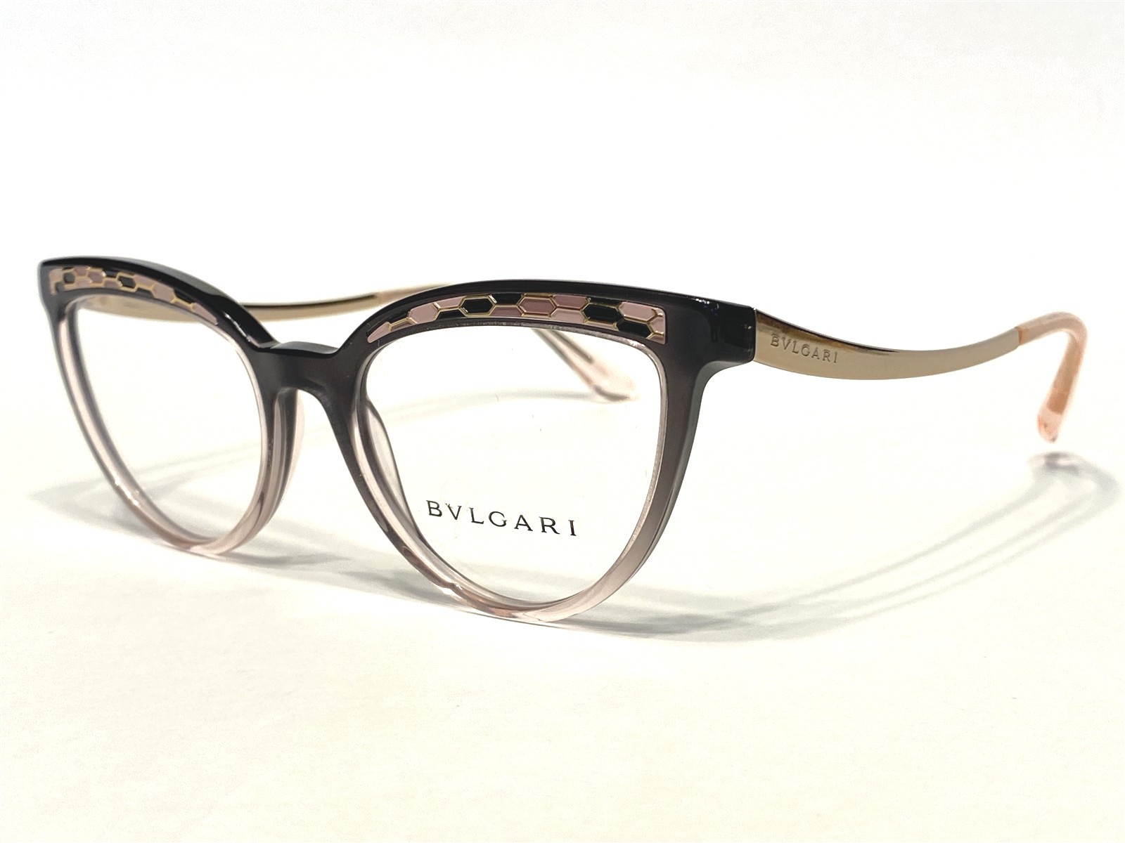 Women\'s Bvlgari Eyeglasses Frames BV4165 5449 Black to Pink Fade 51/18~140 NEW