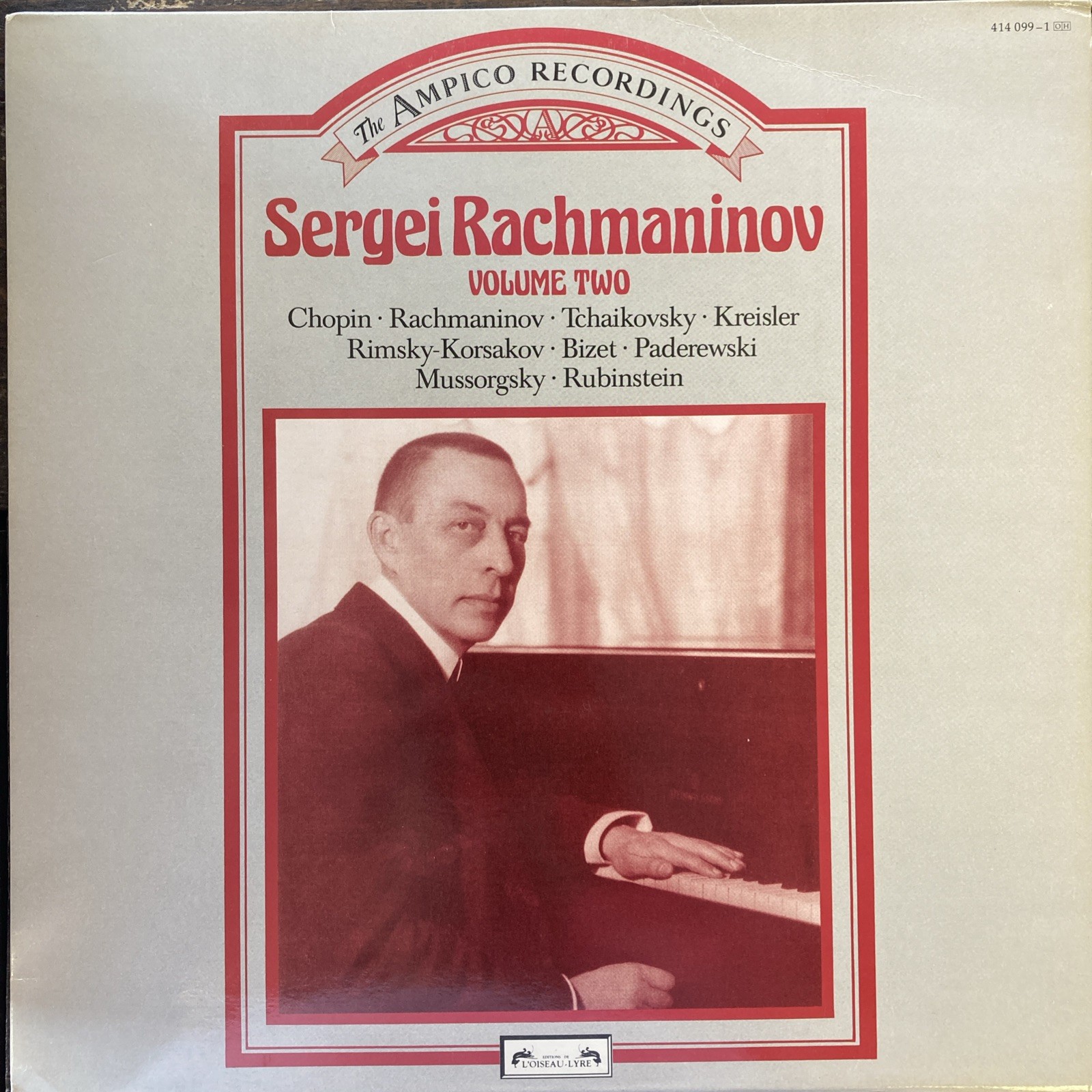 Sergei Rachmaninoff Volume Two Ampico Recordings L’oiseau Lyre Vinyl LP