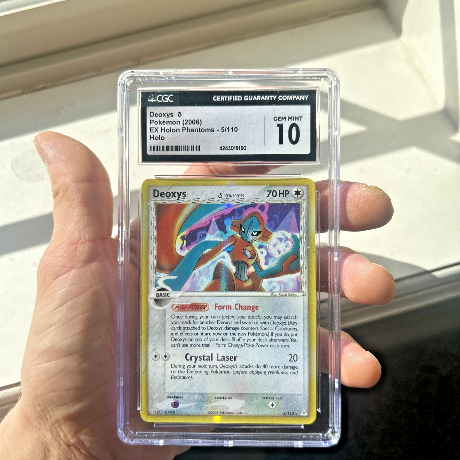 Pokemon Blaziken VMAX 201/193 Secret Rare, Deoxys holo 2006 5/110 CGC 10.