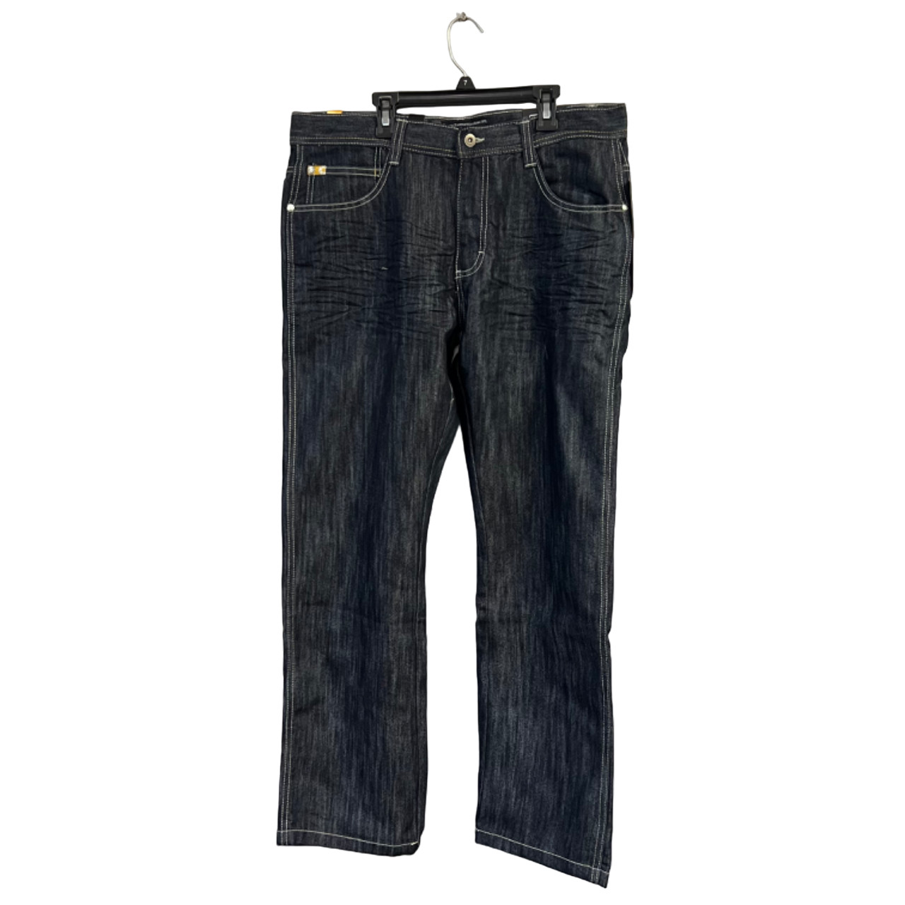 Southpole Men\'s Vintage 8180 Slim Straight Jeans Rinse Indigo Size 38/30 Southpole Men\'s Vintage 8180 Slim Straight Jeans Rinse Indigo Size 38/30