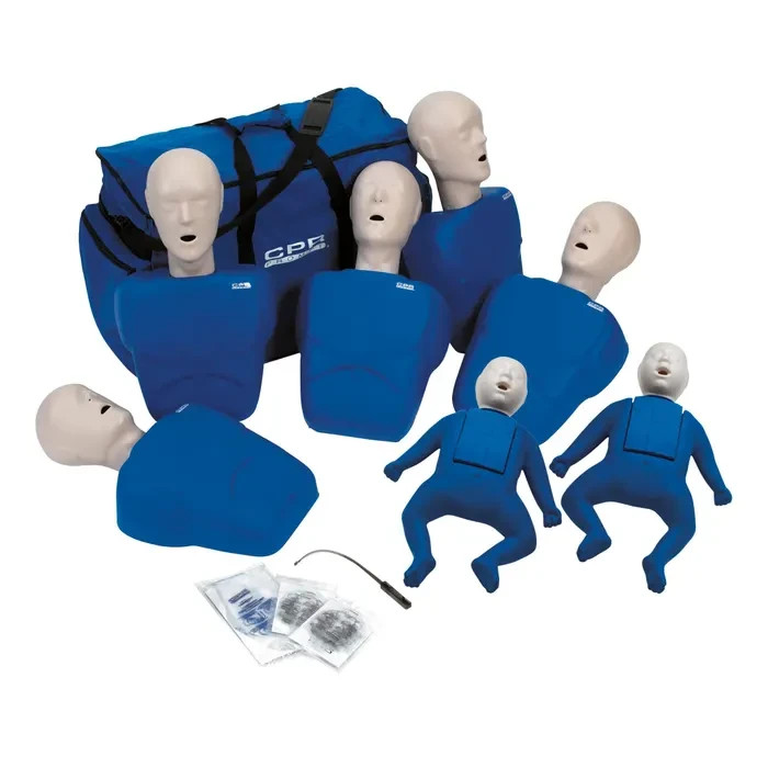NASCO MANIKIN CPR Prompt® TPAK 700 7-Pack - Blue LF06700 *NEW*