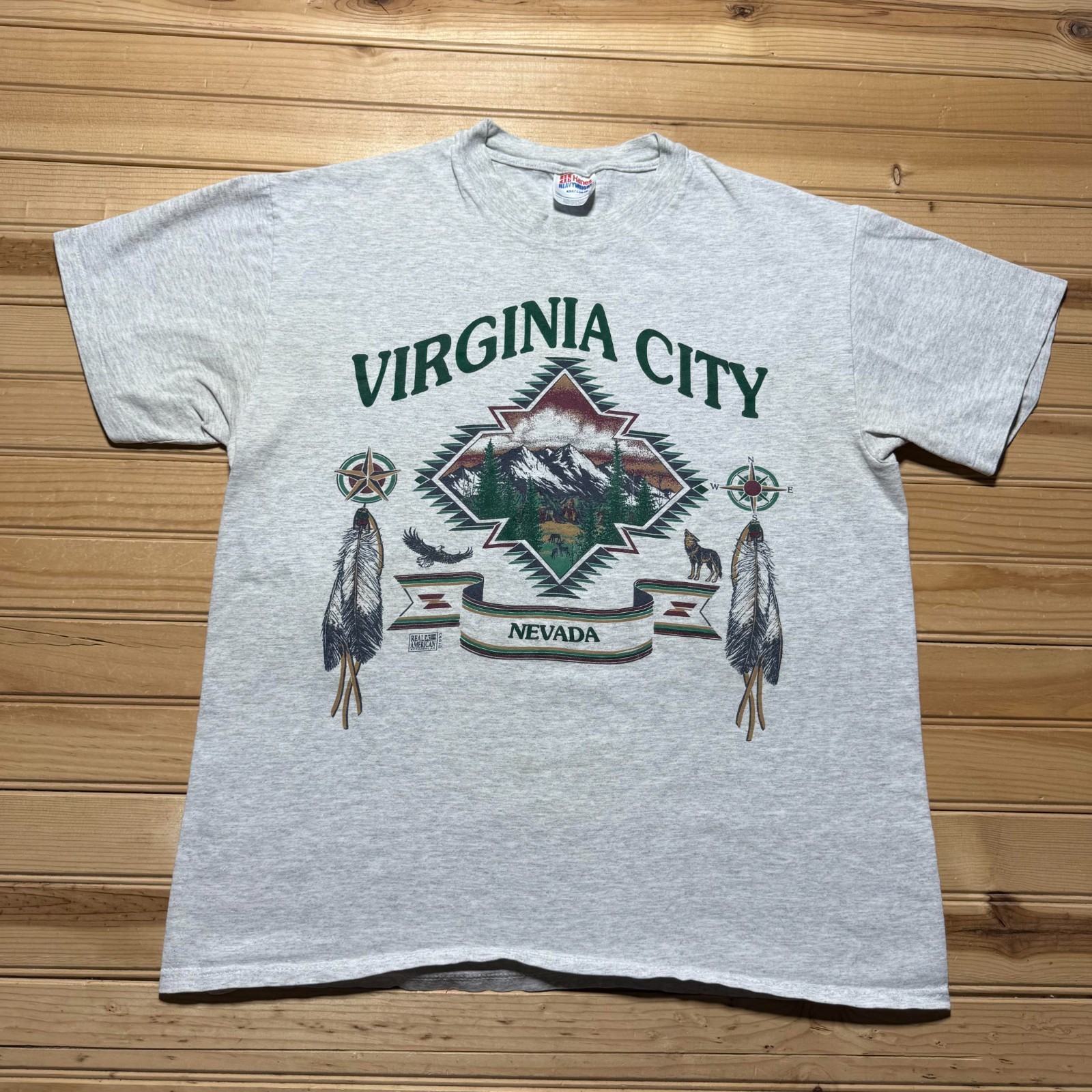 Vintage 1993 Virginia City Nevada Western Wild West  Souvenir Shirt USA - Large