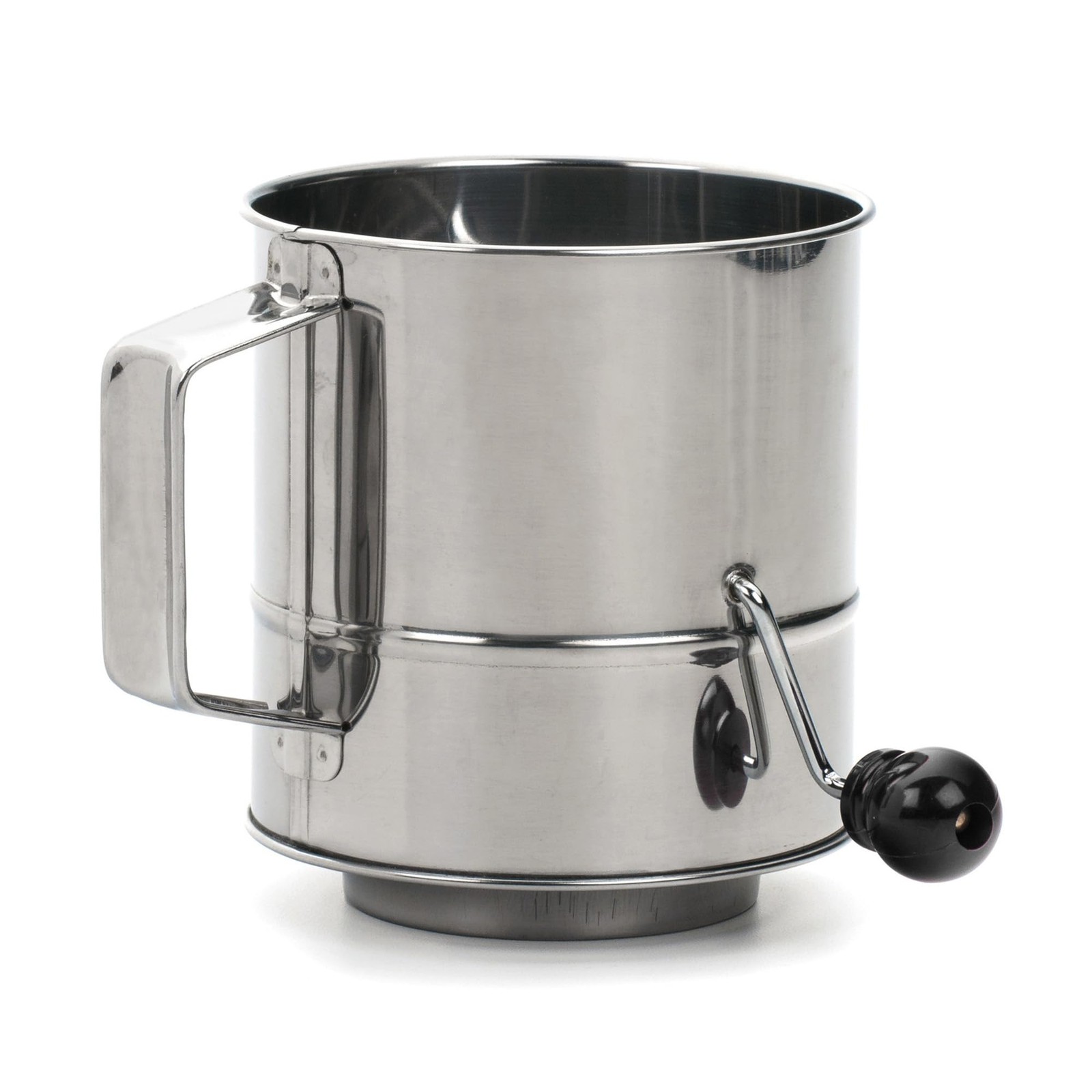 RSVP International Endurance Stainless Steel Crank Flour Sifter, 3 Cup RSVP International Endurance Stainless Steel Crank Flour Sifter, 3 Cup