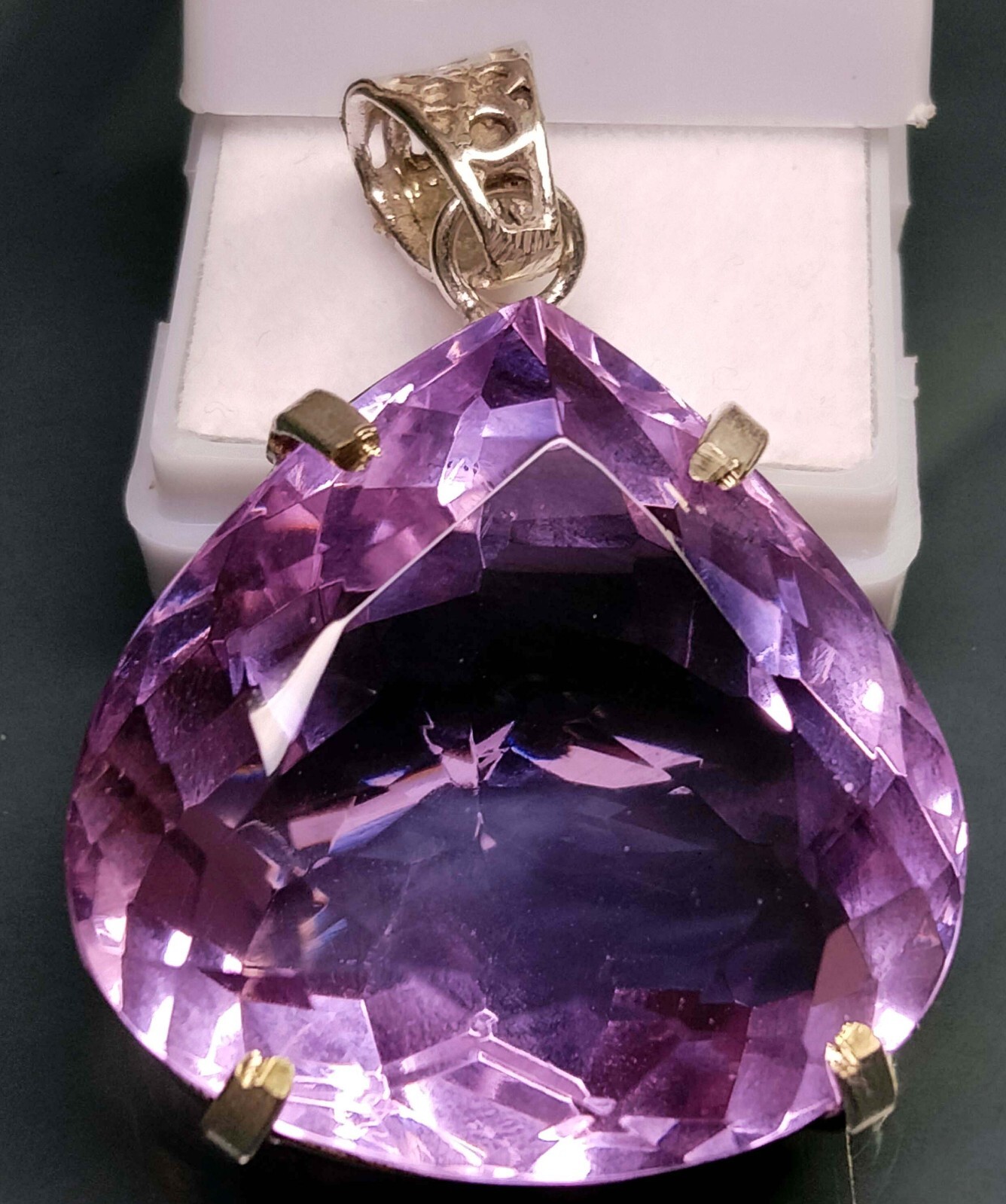 Pink Topaz Pear Cut 103.00 Ct Pendant EGL Certified Natural Loose Gemstone PD041