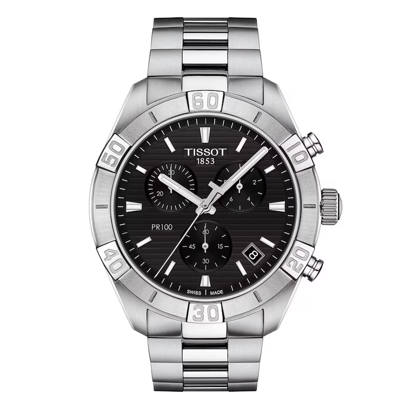 Tissot PR 100 Sport Gent Chronograph Black Dial Steel Men's Watch T1016171105100 Tissot PR 100 Sport Gent Chronograph Black Dial Steel Men's Watch T1016171105100