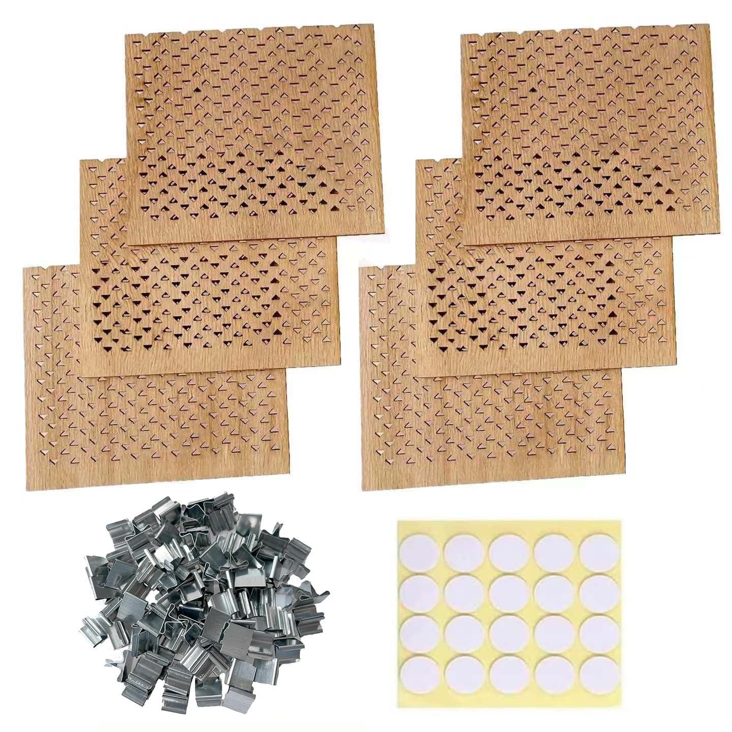 6Pcs 2.75x2.36 Inch Wooden Candle Wicks for DIY Candle Making Craft Wide Wood...