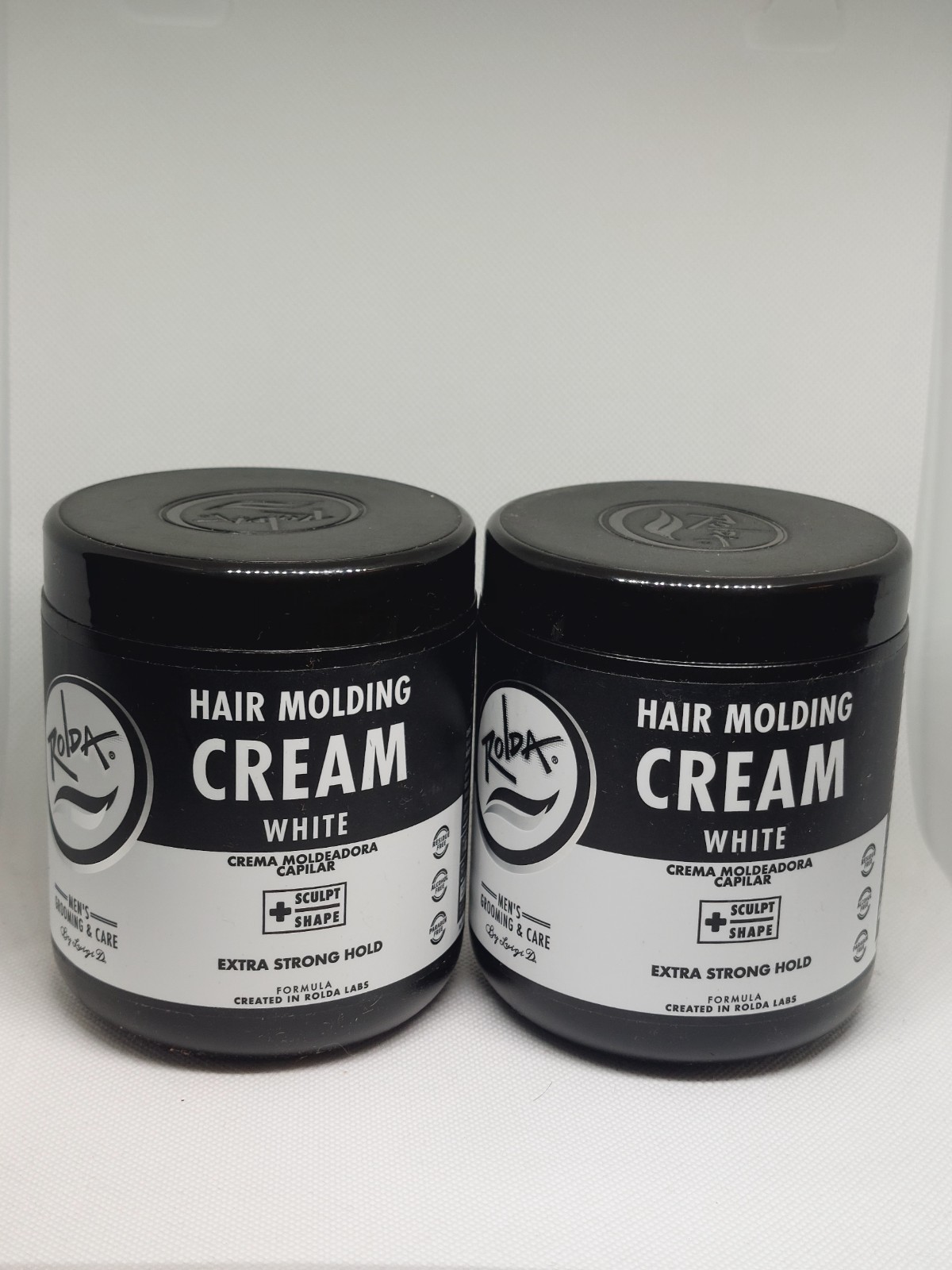 #1 2ct Rolda White Molding Cream Extra Strong Hold 17.63 oz Full Size 