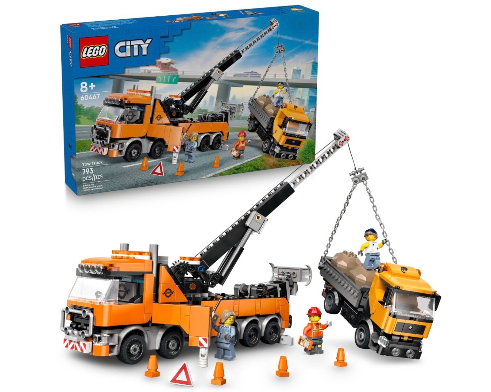 LEGO City Heavy-Duty Recovery Tow Truck with Crane 60467 - Factory Sealed - New