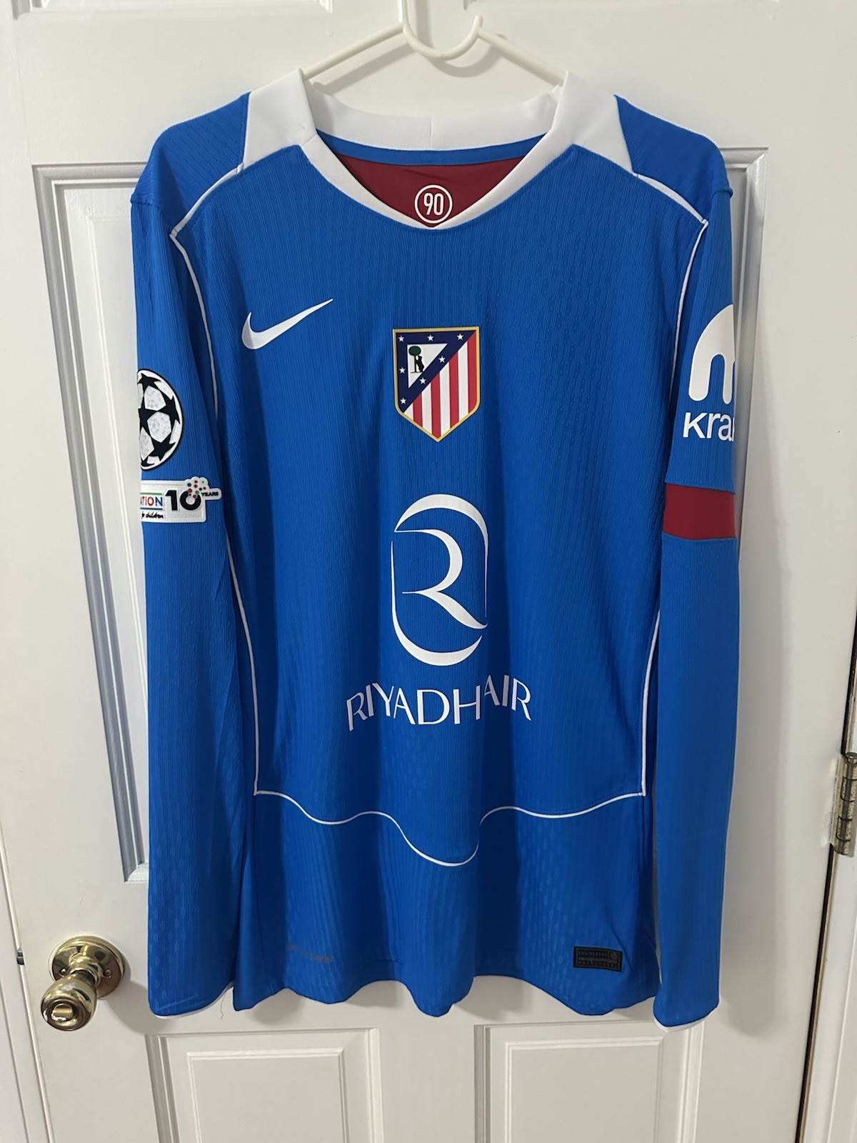 Nike Atletico Madrid 2025 Third Antoine Griezmann Long Sleeve Player Issue Large