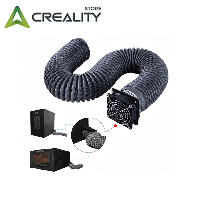 Creality Official Fume Extraction Kit, 4000 RPM High-Efficiency Ventilation Fan, Creality Official Fume Extraction Kit, 4000 RPM High-Efficiency Ventilation Fan,