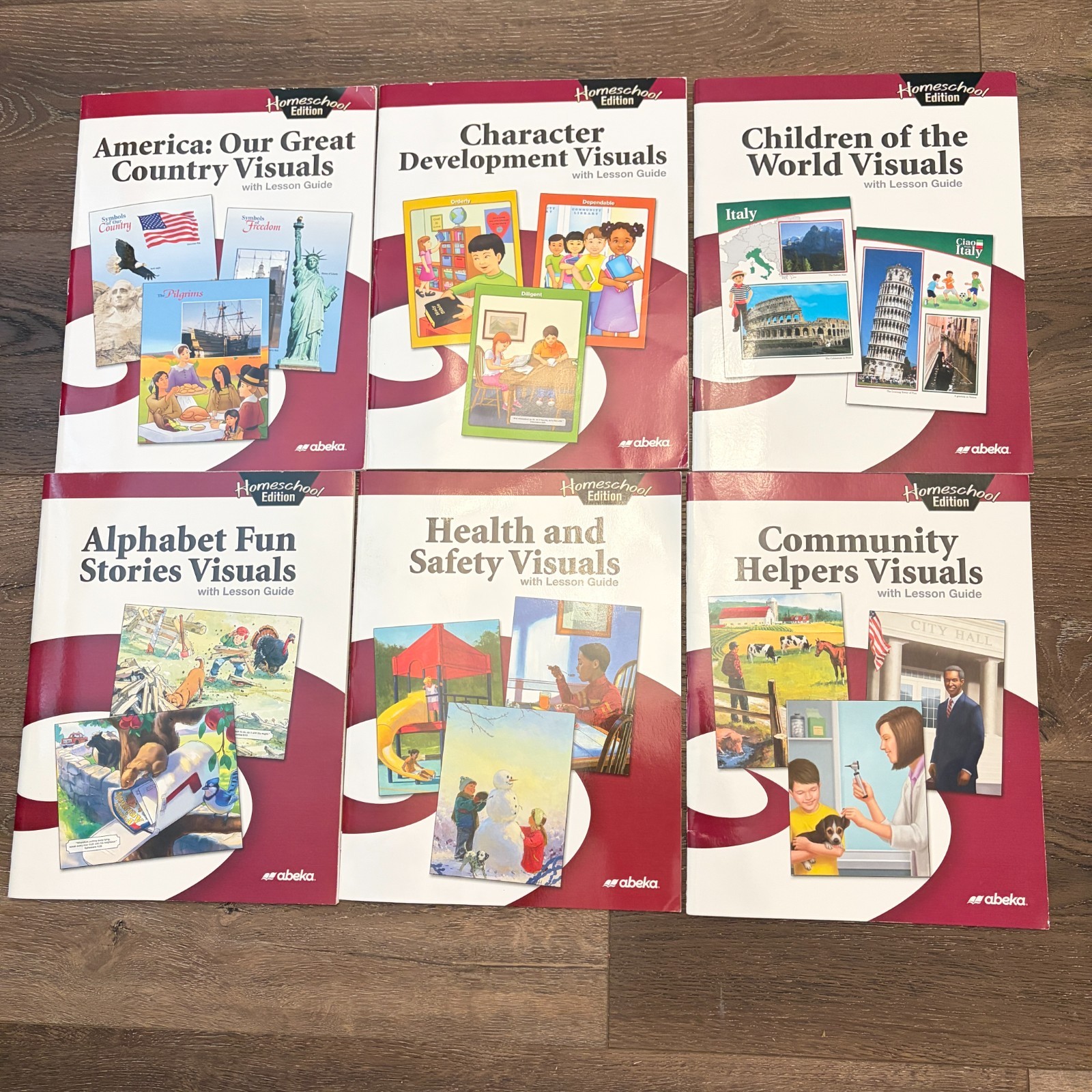 Abeka Homeschool Visuals Lot Of 6 Health Alphabet America Our Great Country Abeka Homeschool Visuals Lot Of 6 Health Alphabet America Our Great Country