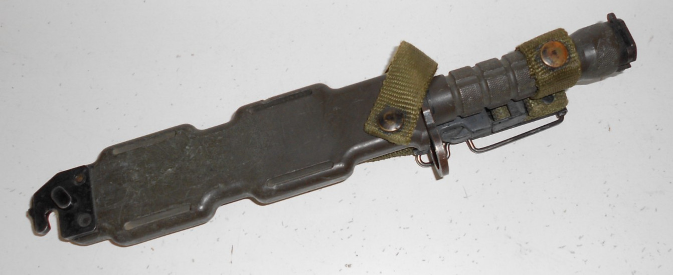 USGI Phrobis III M9 Bayonet w/Scabbard & Stone 