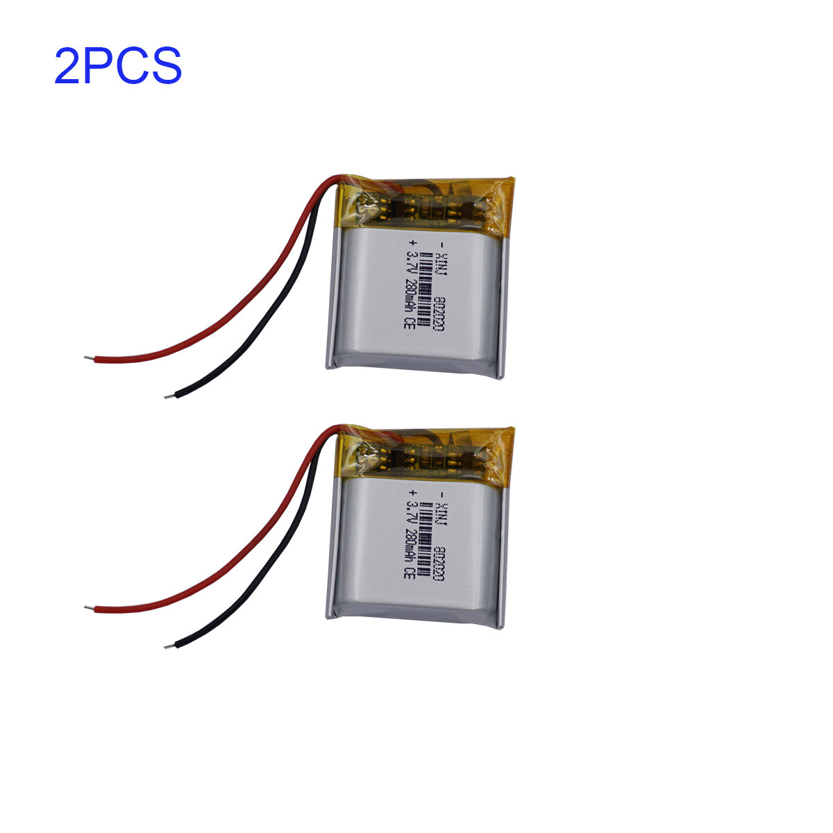 3.7V 280mAh 1.03Wh Li-Polymer Li Battery 802020 For Bluetooth Headphones Headset