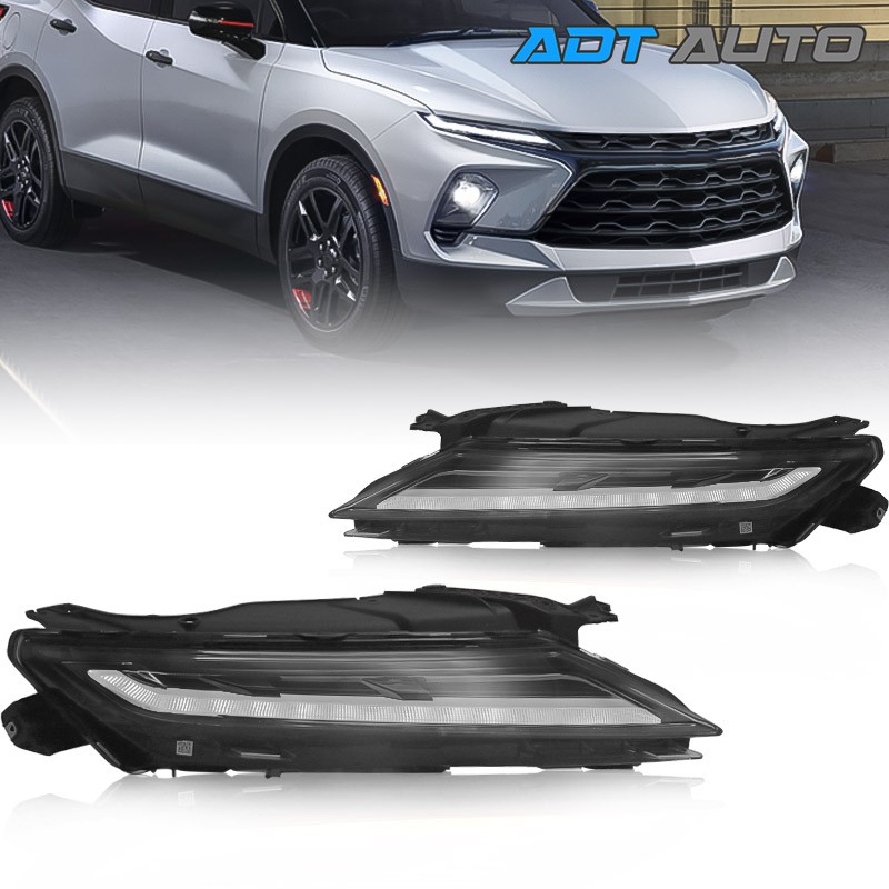 2P For Chevy Blazer 2023-2026 Upper LED DRL Daytime Running Lights Signal Lamps