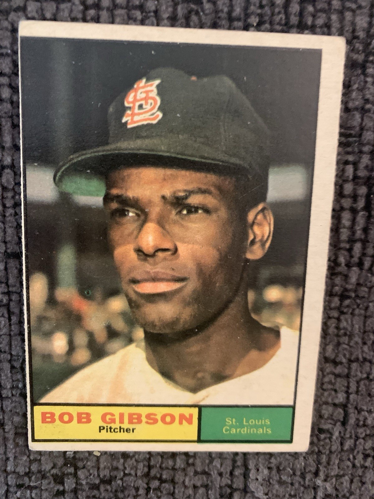 Vintage St Louis Cardinals 6 Card Lot - Musial Gibson Brock Uecker Marion Gibson