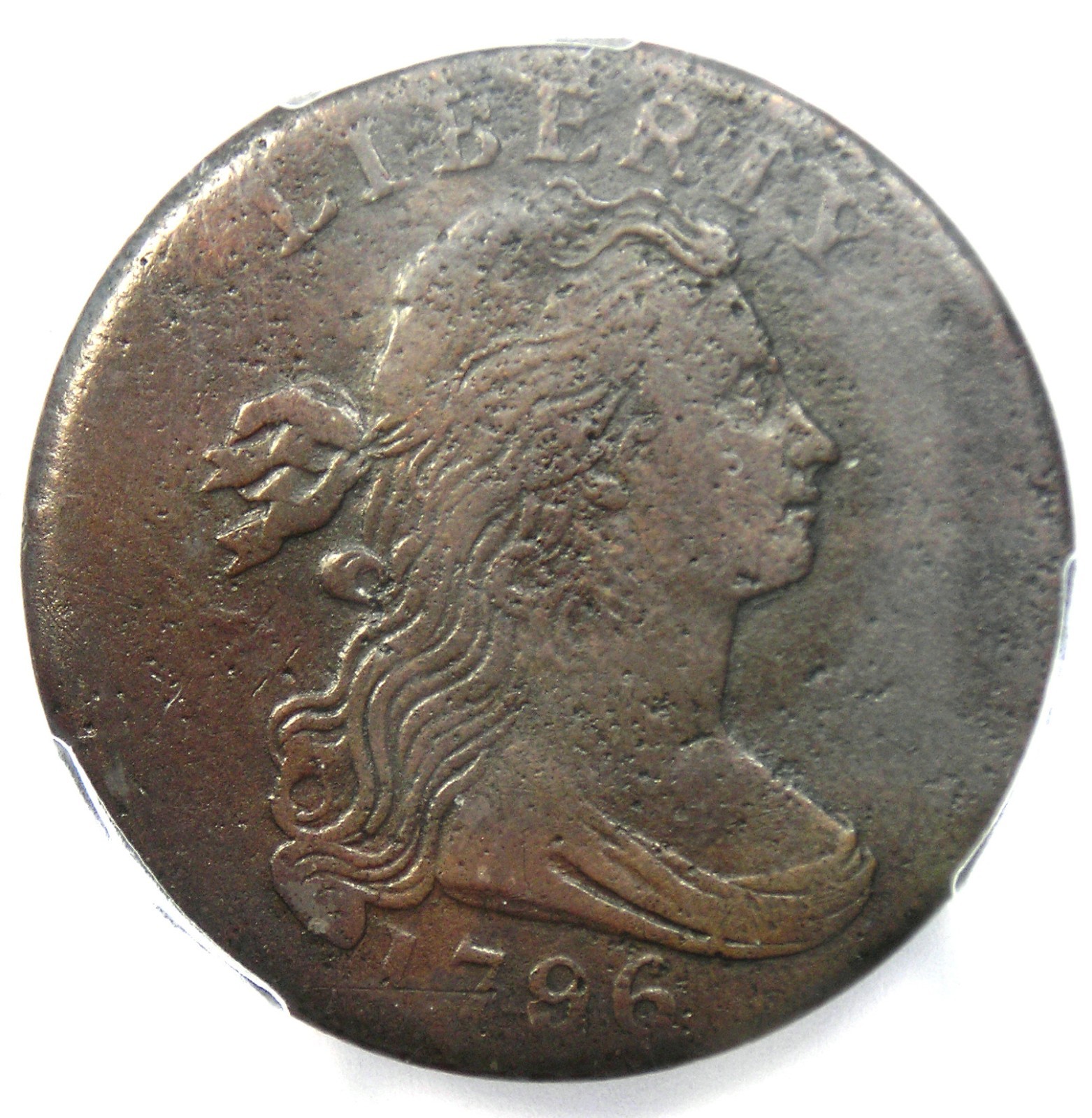 1796 Reverse of 1797 Draped Bust Large Cent 1C S-94 - PCGS VF Details - R5+