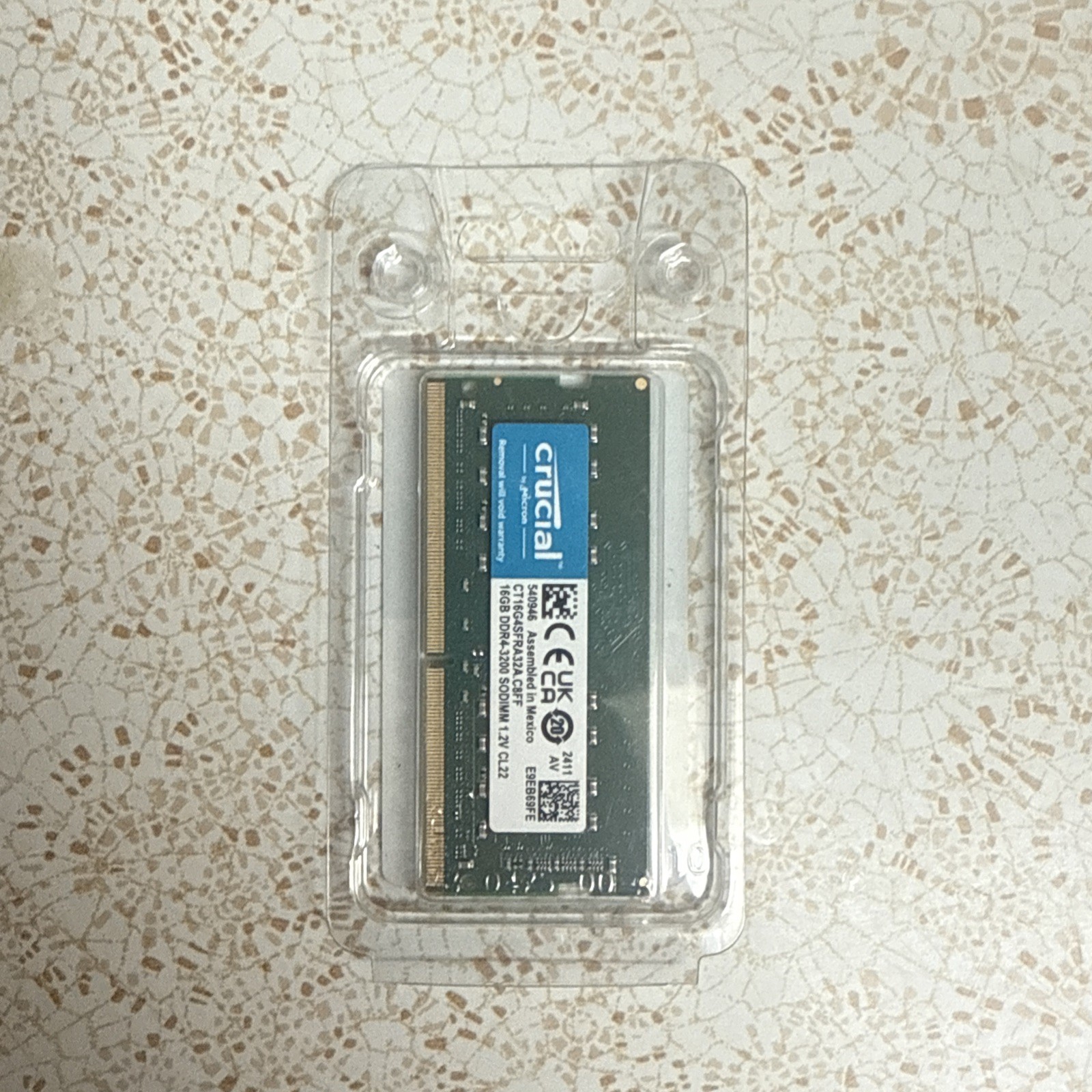Crucial 16GB (DDR4-3200) PC4-25600 Memory (CT16G4SFRA32A) NEW Crucial 16GB (DDR4-3200) PC4-25600 Memory (CT16G4SFRA32A) NEW