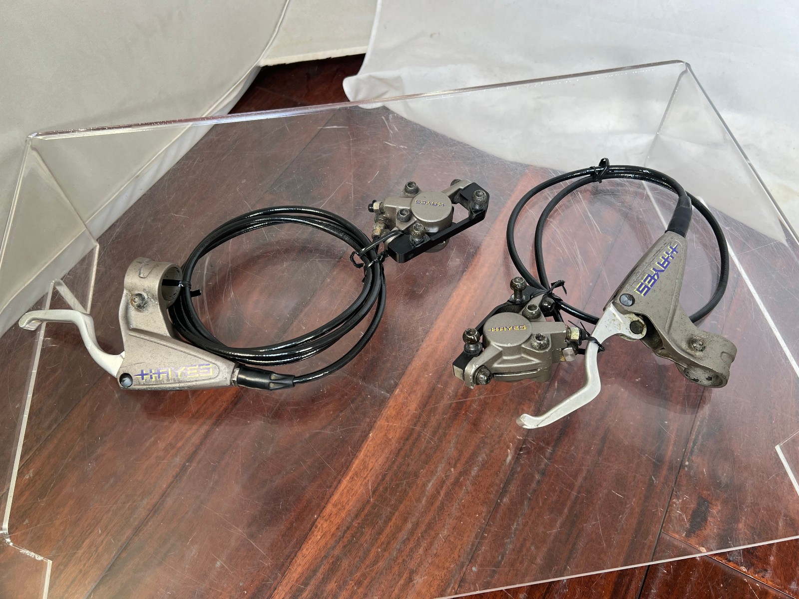 Vintage Hayes Mag Hydraulic Brake Set Bent Rear Lever (PARTS ONLY) Not Working