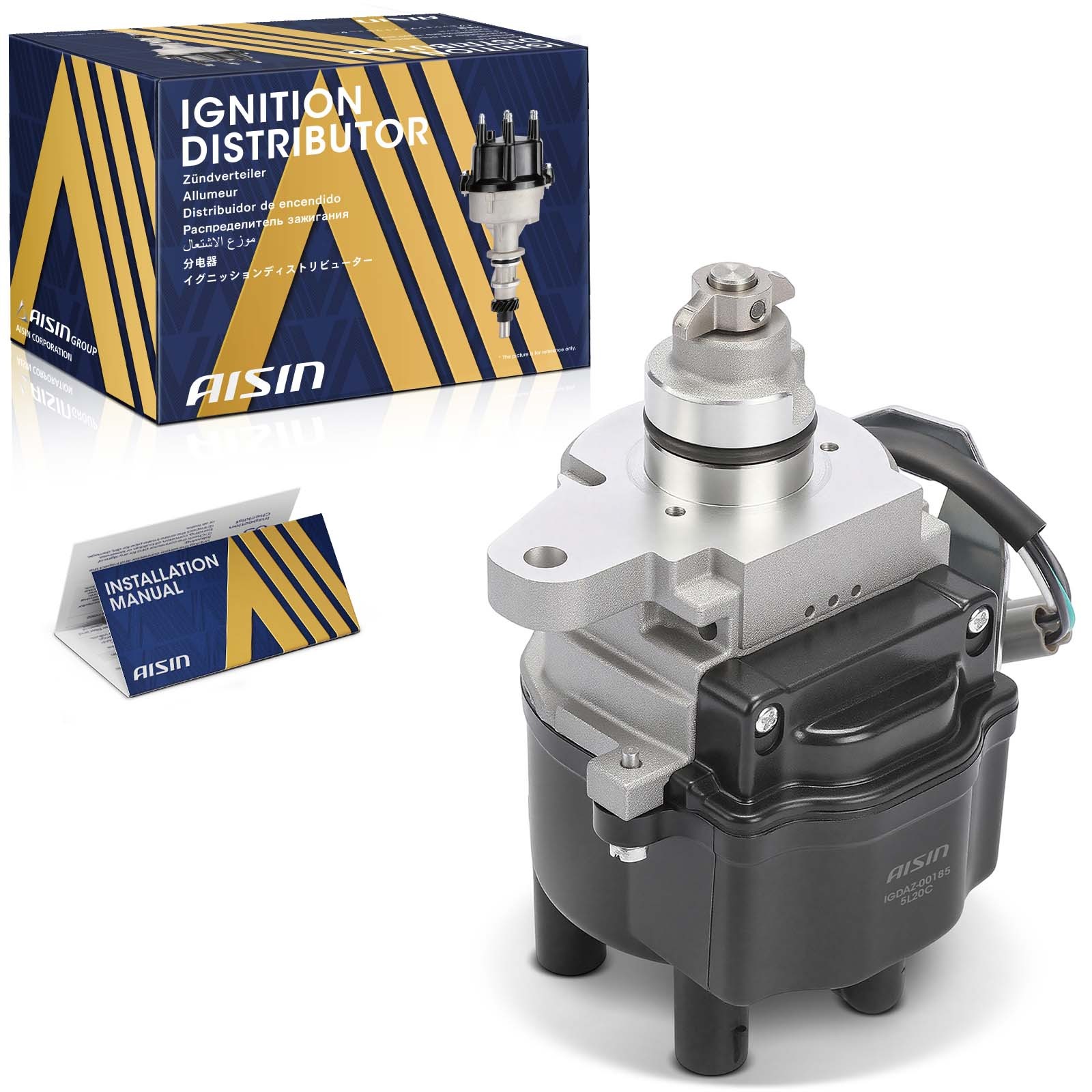 AISIN Ignition Distributor with Cap & Rotor for Toyota Corolla Celica 1995-1997
