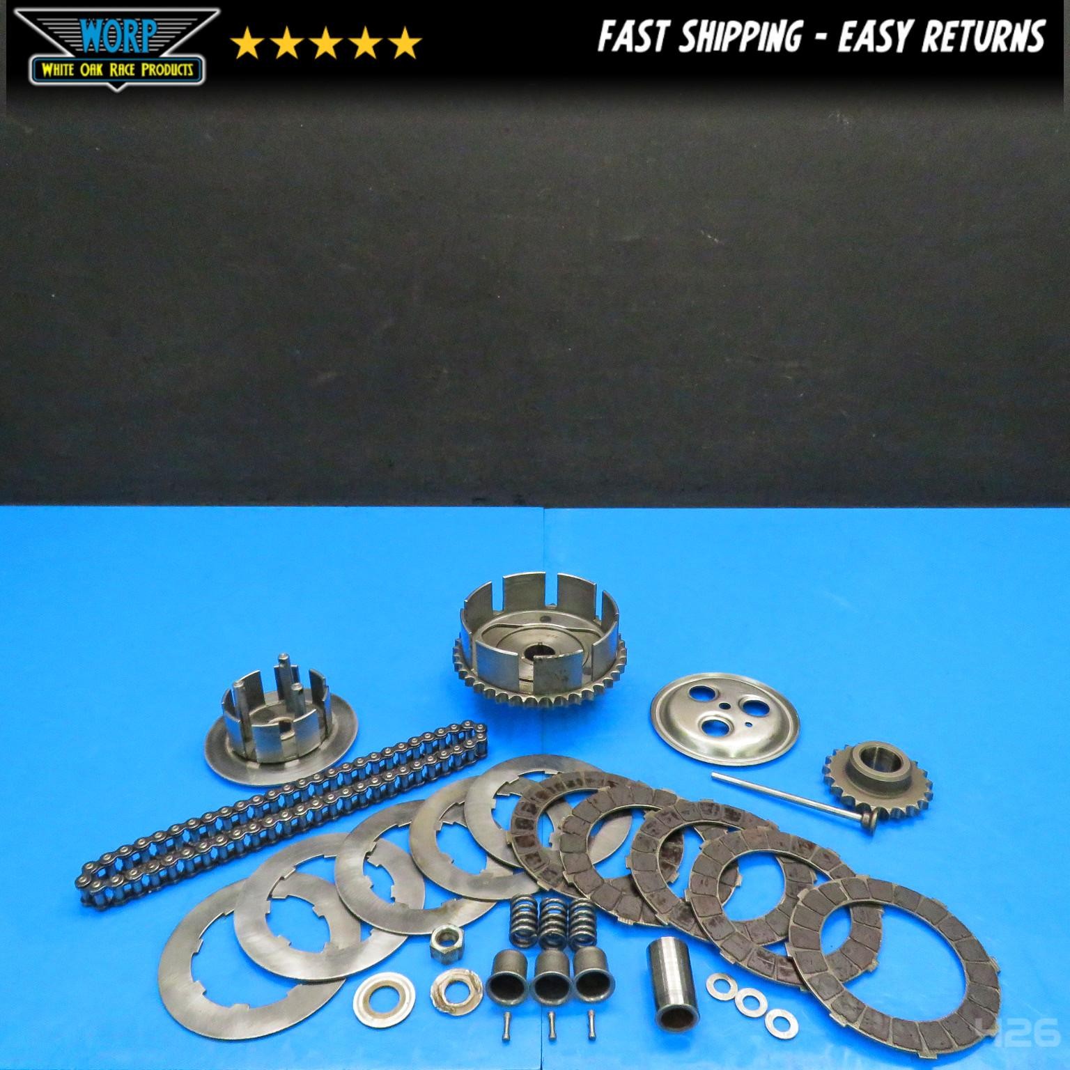1962-67 CZ 250 CZ250 TYPE 475 CLUTCH BASKET INNER HUB BOSS PRESSURE PLATE DISCS 1962-67 CZ 250 CZ250 TYPE 475 CLUTCH BASKET INNER HUB BOSS PRESSURE PLATE DISCS