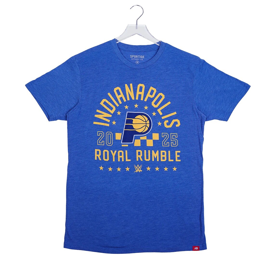 Sportiqe Indiana Pacers x WWE Royal Rumble 2025 Limited Edition Shirt MEDIUM