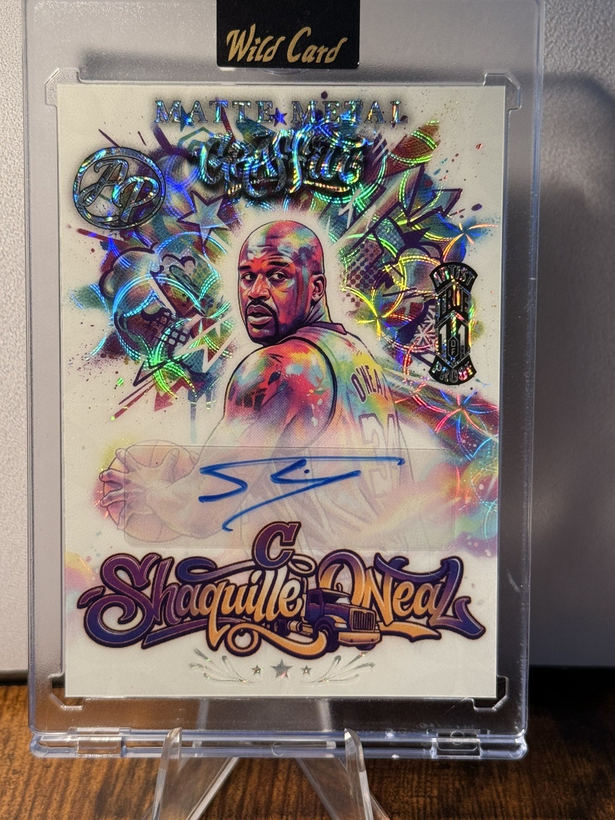 2026 Wild Card Matte Metal Graffiti Shaquille O\'Neal Auto Artist Proof 1/1