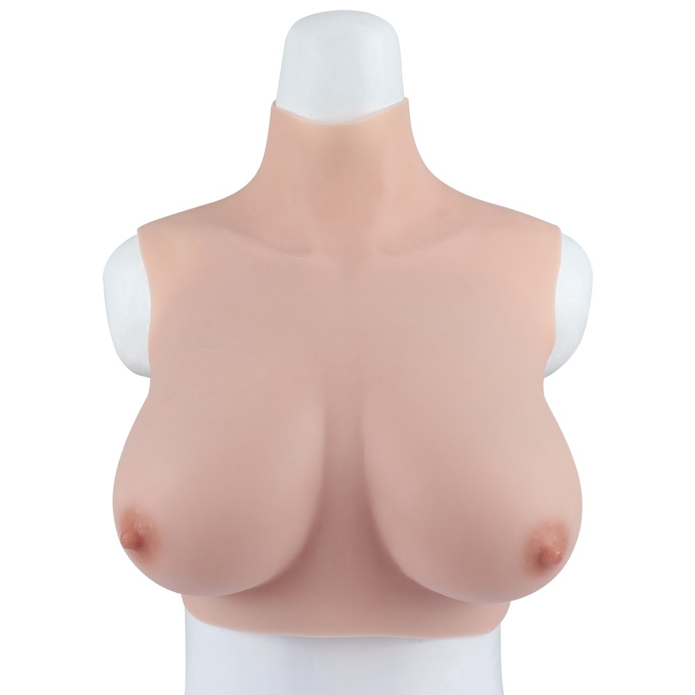 Realistic Silicone Breast Forms Breast Plate Fake Boobs D/E/G Cup Crossdresser