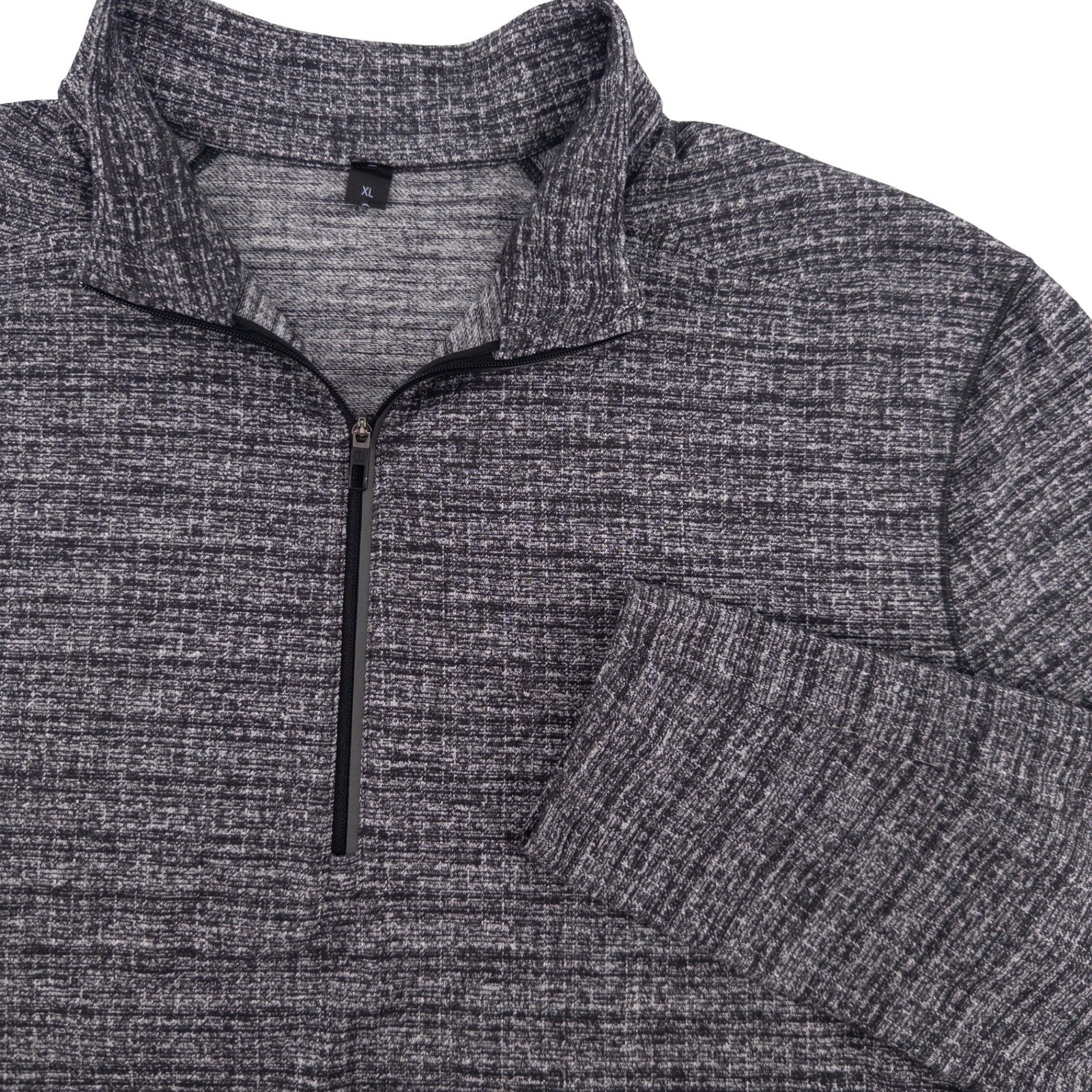 Lululemon Mens XL Surge Warm Half Zip Pullover Grey Heathered Training Top