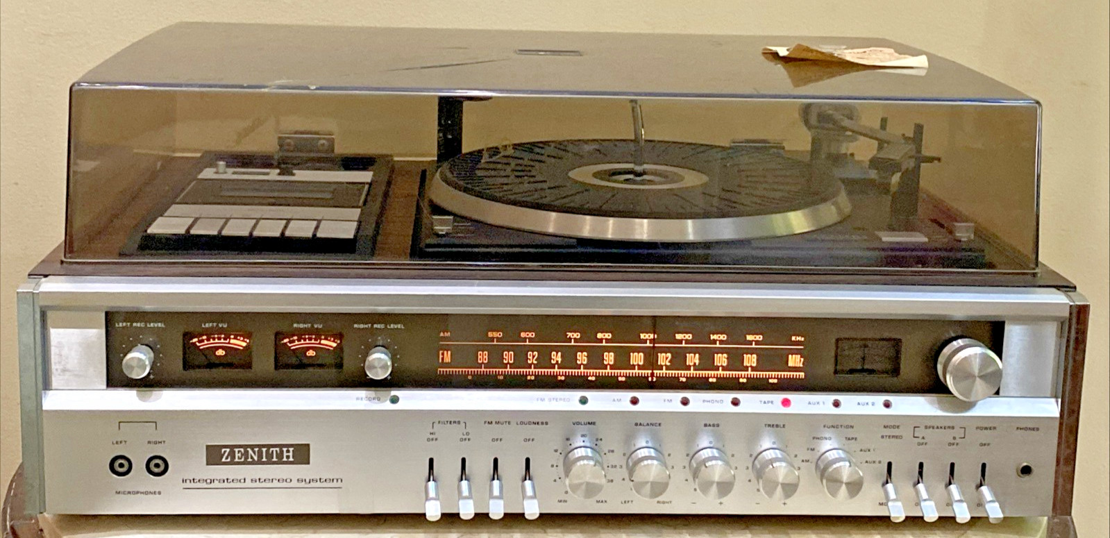 Nice Vintage Zenith IS-4071 Stereo Integrated All-in One System (Partially Work)