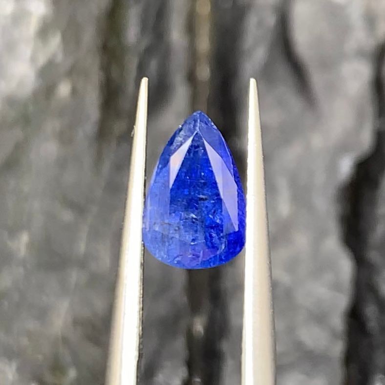 GIA Certified 1.84Ct Natural Unheated Rare Blue Afghan Sapphire
