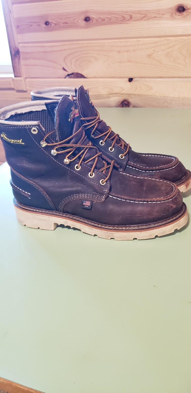 Thorogood 814-4940 ASTM F2892-18 Leather Moc Toe EH Work Boots Men's 10D
