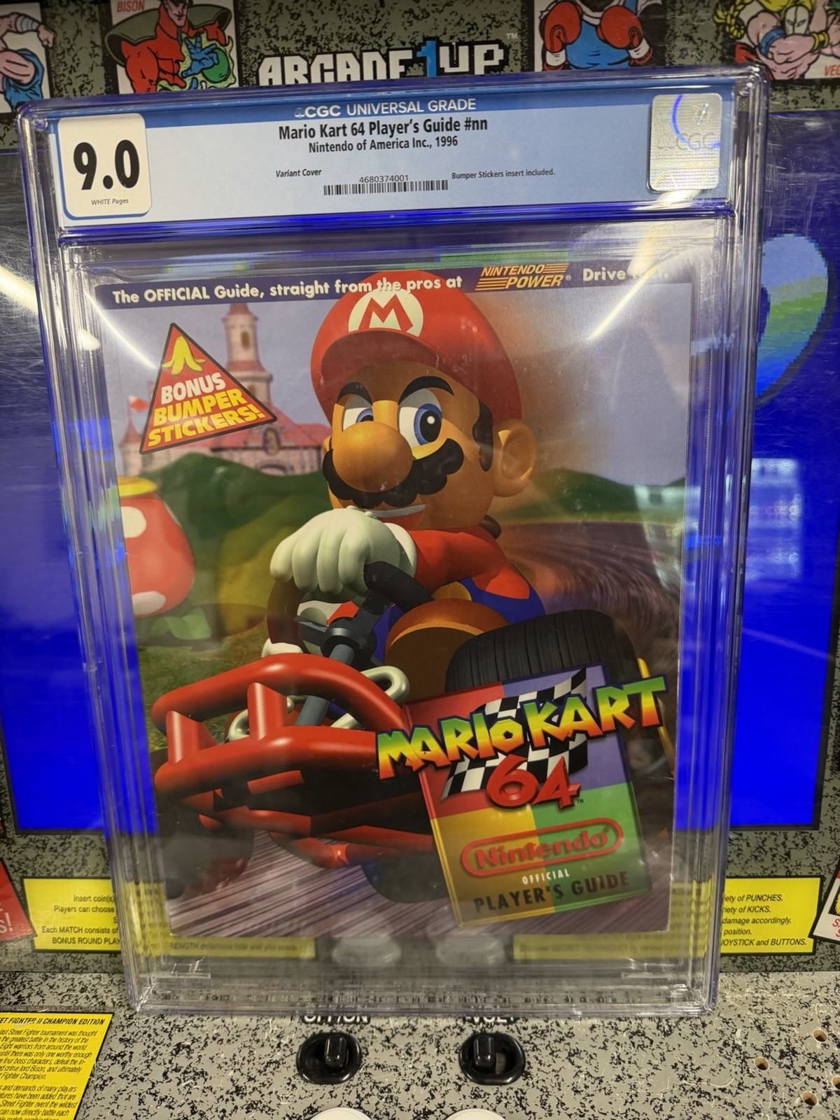 1996 N64 Nintendo Power Mario Kart 64 Official Players Guide CGC 9.0 w/ Stickers