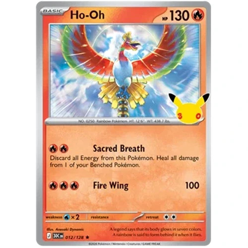 Ho-Oh 012/128 30th Celebration Holo Ho-Oh 012/128 30th Celebration Holo