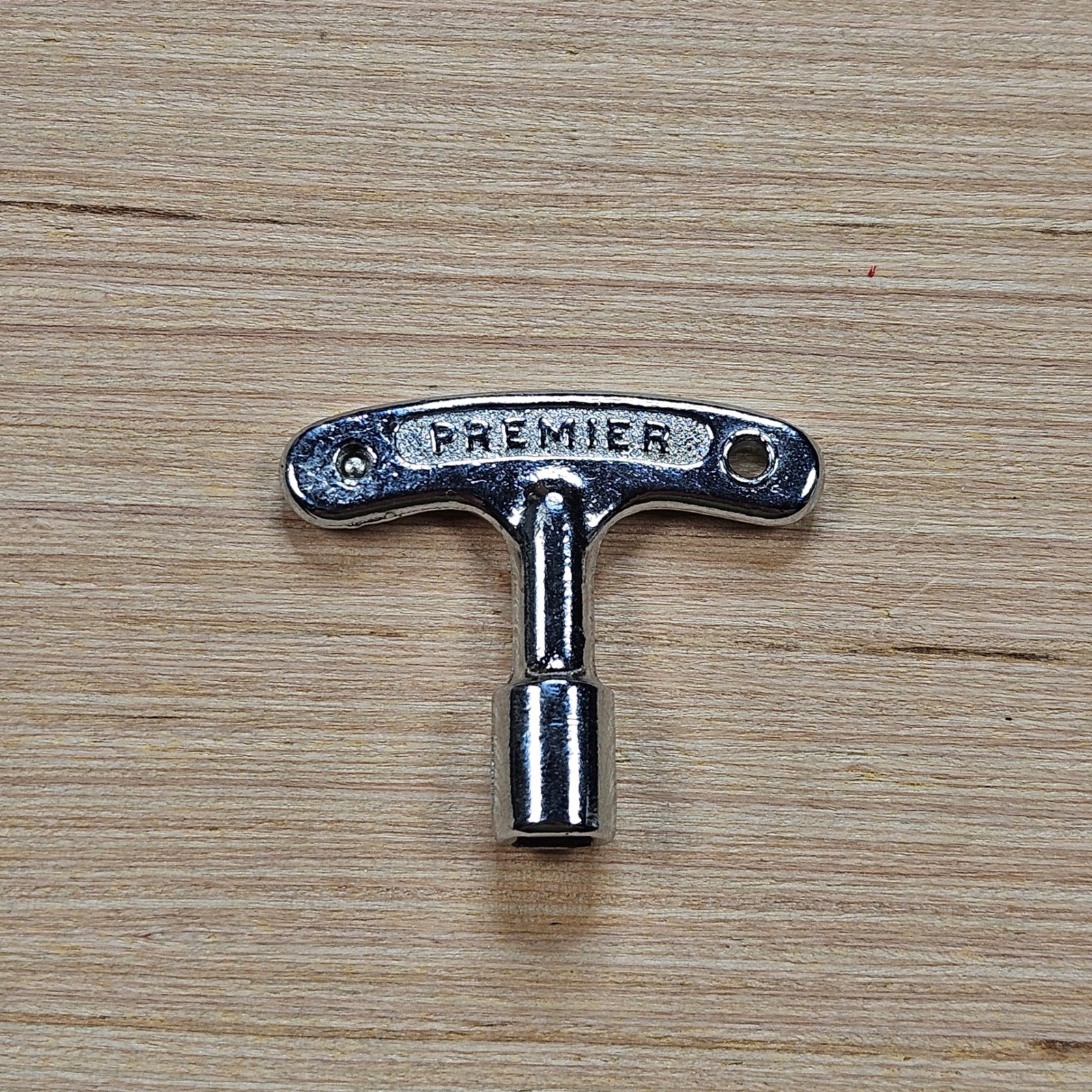 Vintage Premier Drum Key British Made Percussion Tool Accessory Chrome Zinc