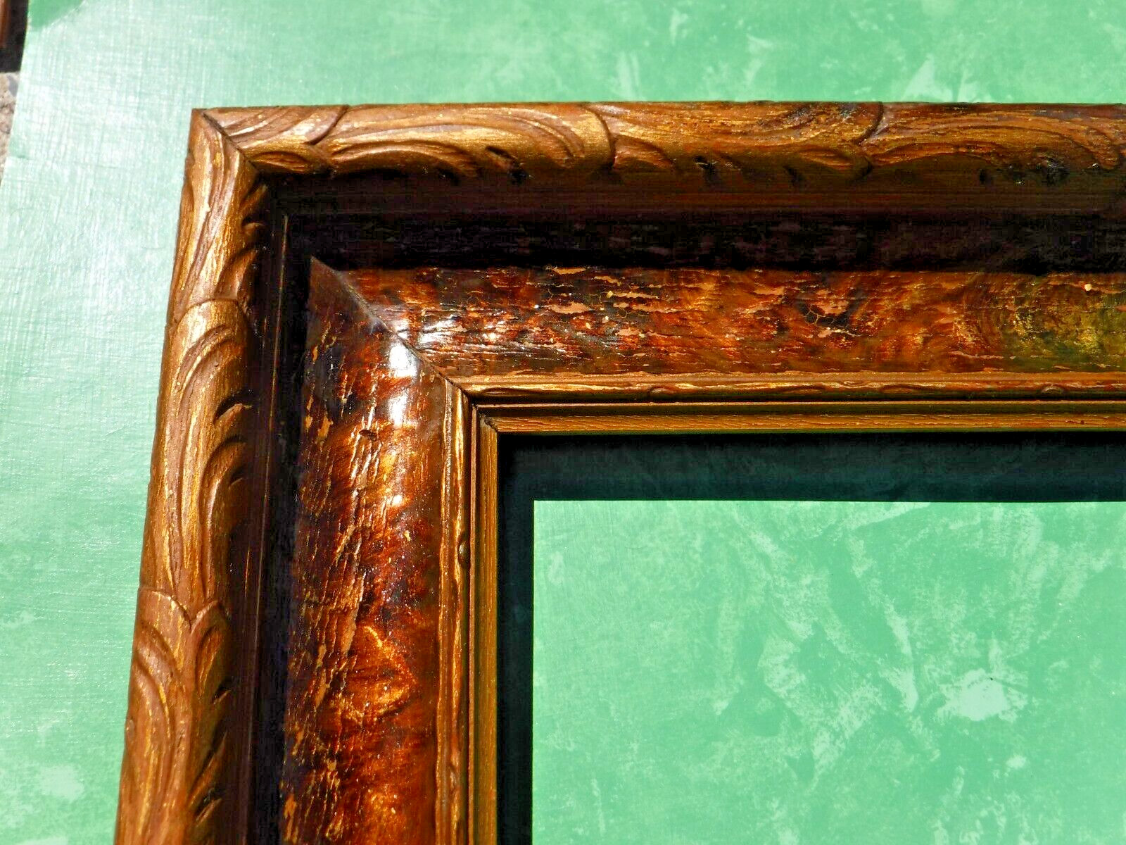 Antiq~Victorian~Eastlake~Deep Well Picture Frame~Fits 8 X 13~11.5x16.5 OD~Ornate