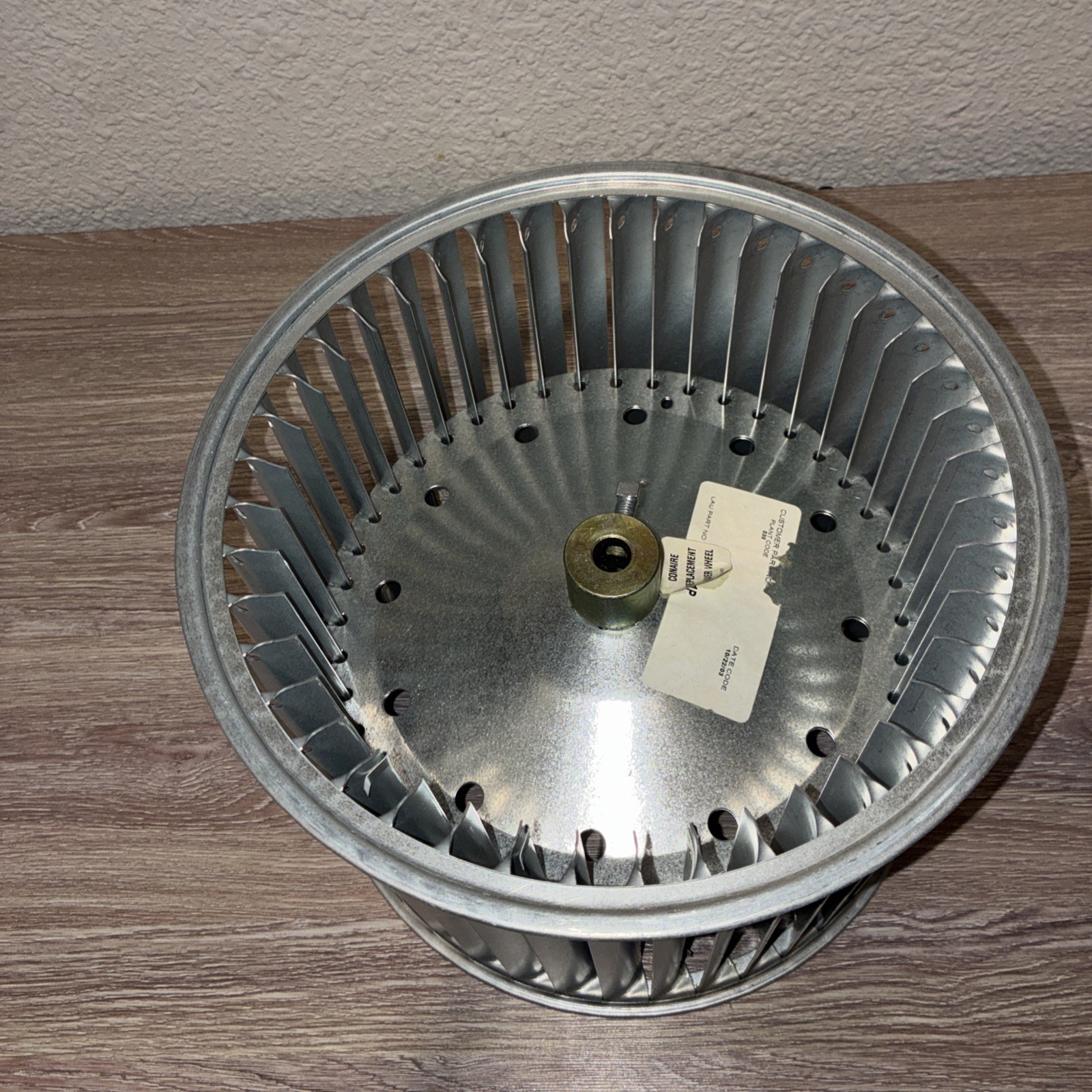 Lau 01333602 DD9-7A Conaire 051153-01 Blower Wheel 9-1/2” x 7-1/8” 1/2” CW