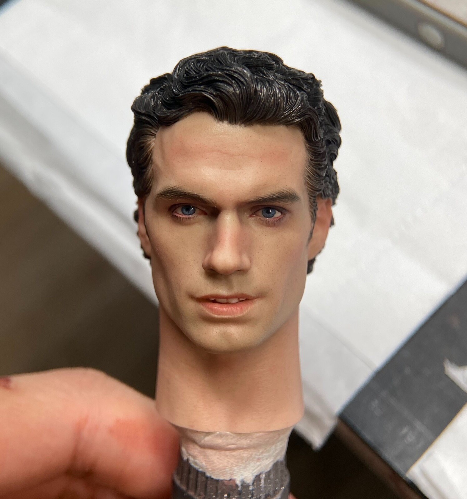 custom 1/6 superman head custom 1/6 superman head