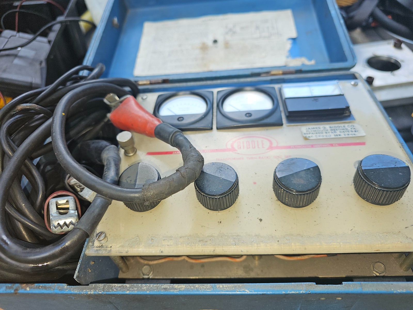 Megger Biddle 550003 TTR Transformer Turn Ratio Test Set Hard Case Megger Biddle 550003 TTR Transformer Turn Ratio Test Set Hard Case